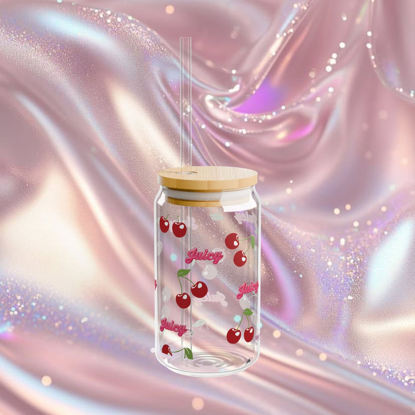 Juicy Cherry Sipper Glass