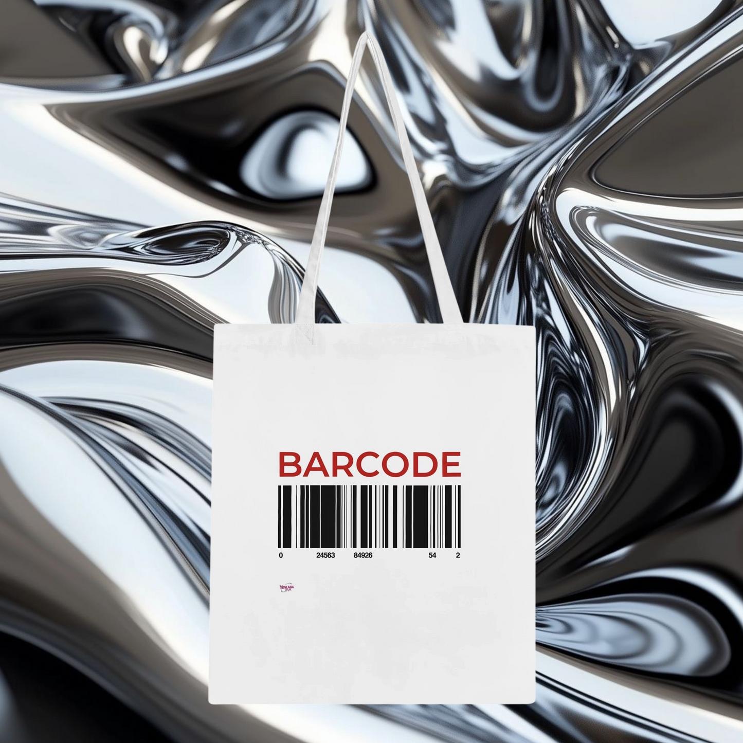 Classic Tote Bag White ”Barcode” Best quality