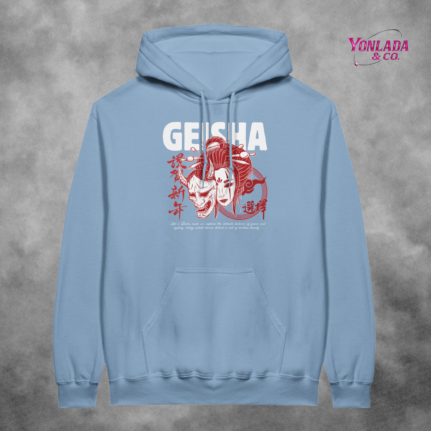 Unisex Pullover Hoodie with motive "geisha"