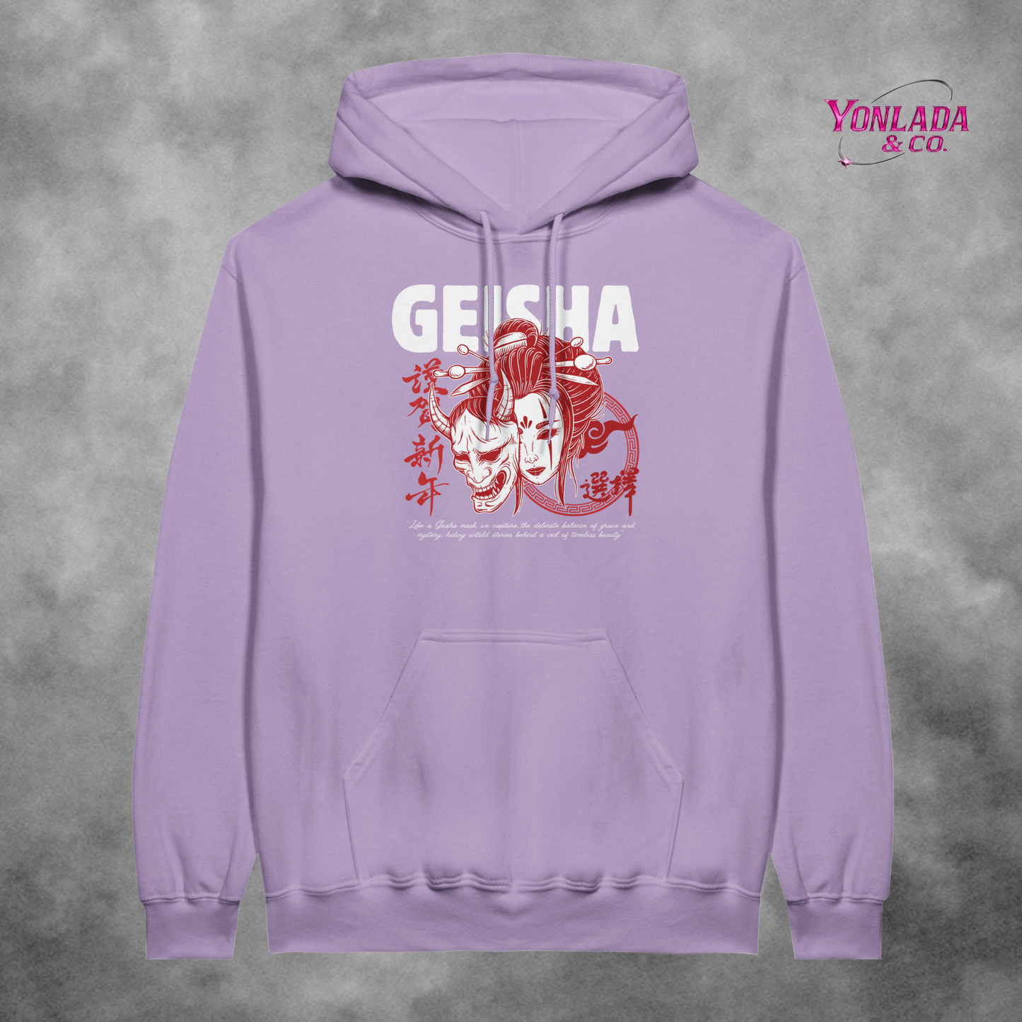 Unisex Pullover Hoodie with motive "geisha"