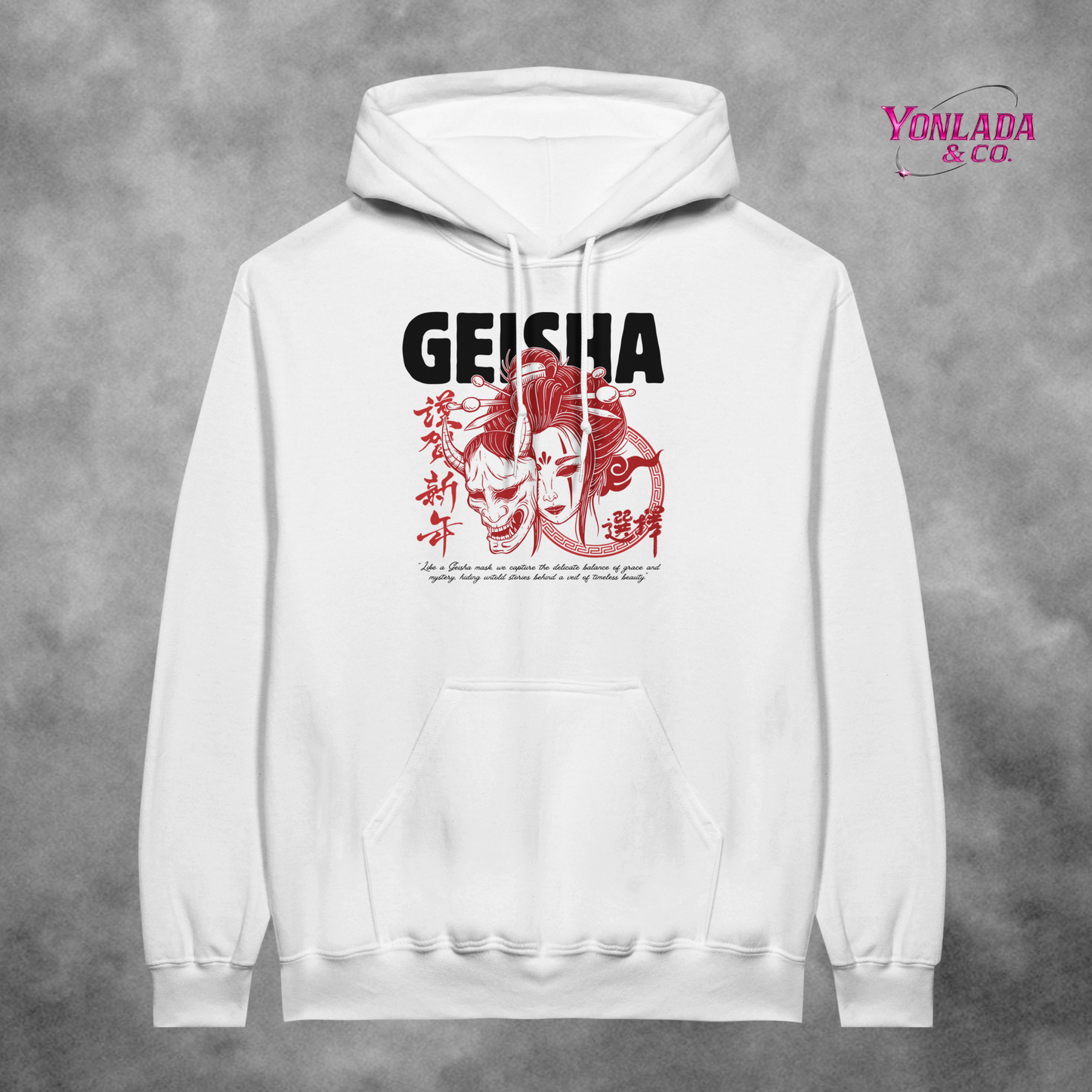 Unisex Pullover Hoodie with motive "geisha"