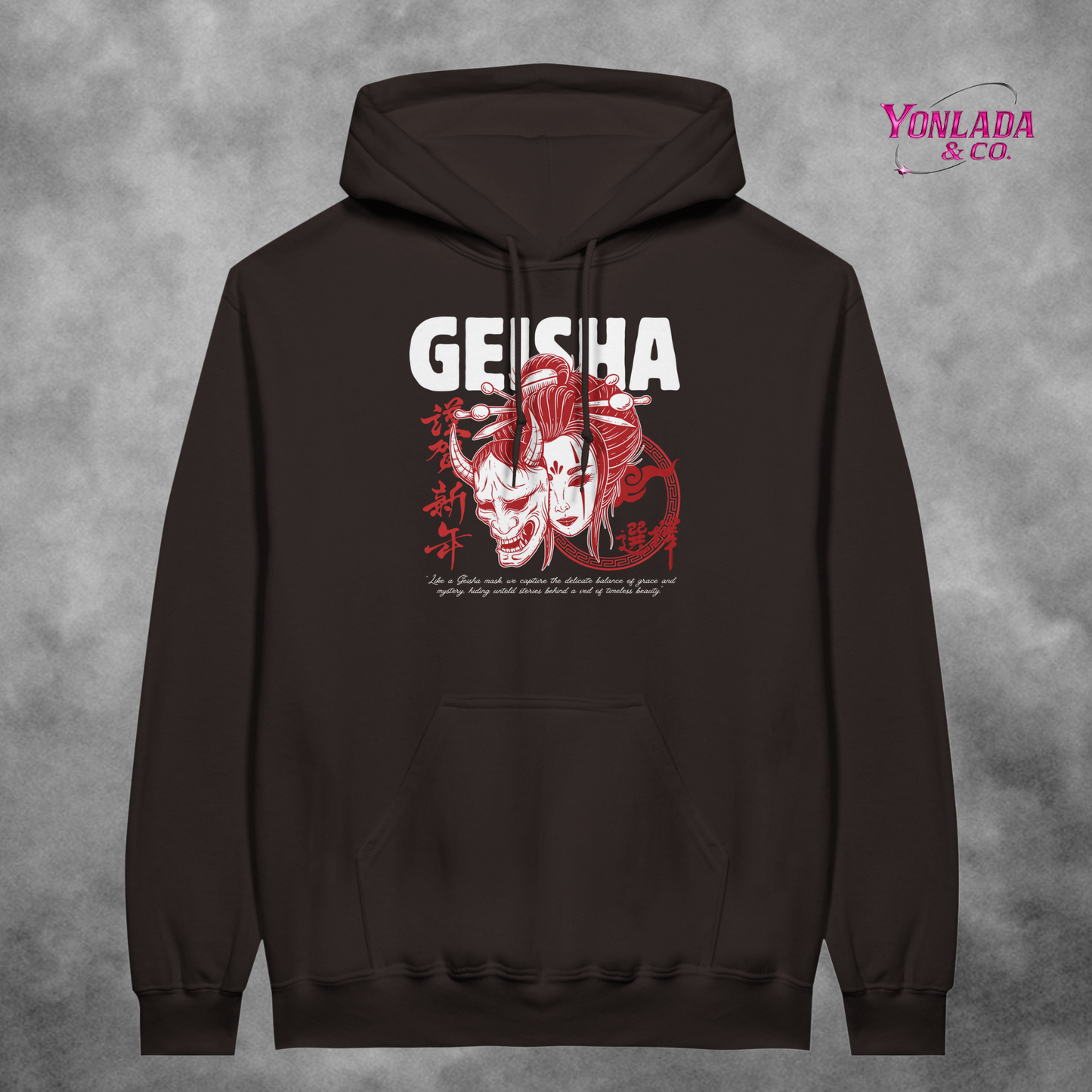 Unisex Pullover Hoodie with motive "geisha"