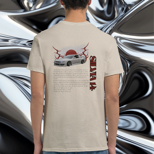 Heavyweight Unisex Crewneck T-shirt Nissan s14 JDM style "light colour"