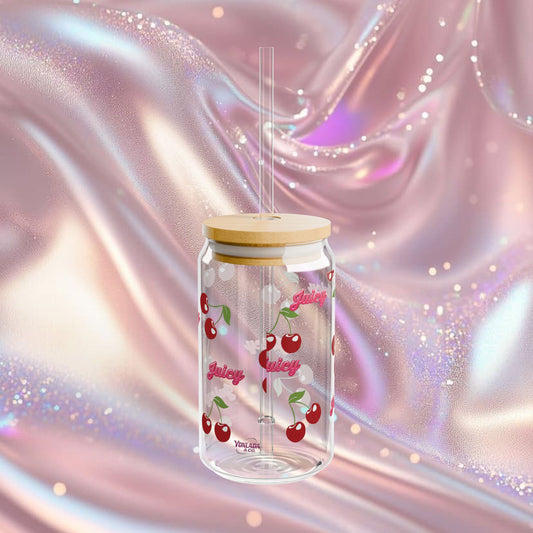 Juicy Cherry Sipper Glass