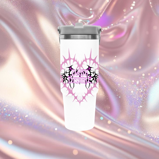 Straw Tumbler - 30oz "dark desire "