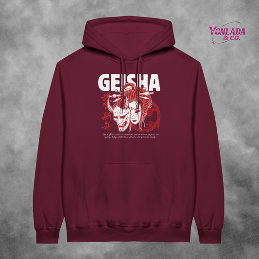 Unisex Pullover Hoodie with motive "geisha"